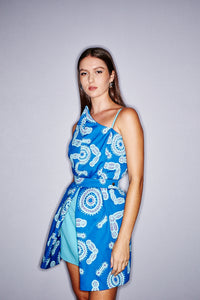 Sisters at Watarru mini dress by Noreen Dixon OSSOM x Ikuntji Artists AAFW '23