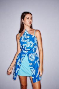 Sisters at Watarru mini dress by Noreen Dixon OSSOM x Ikuntji Artists AAFW '23