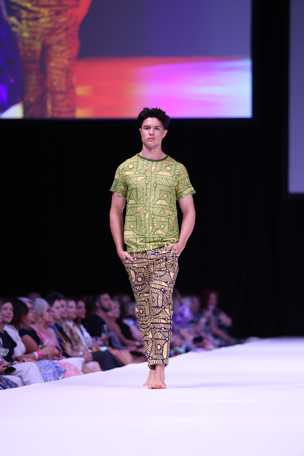 FLOW! by Tiwi Design x Ossom  Pwanga Men's Tailored Pants  in Linen