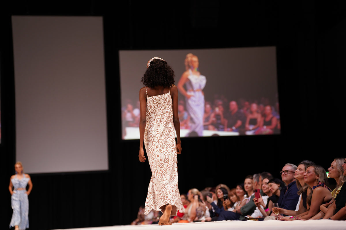FLOW! by Tiwi Design x Ossom  Moon and Star Slip in Cocoa Silk