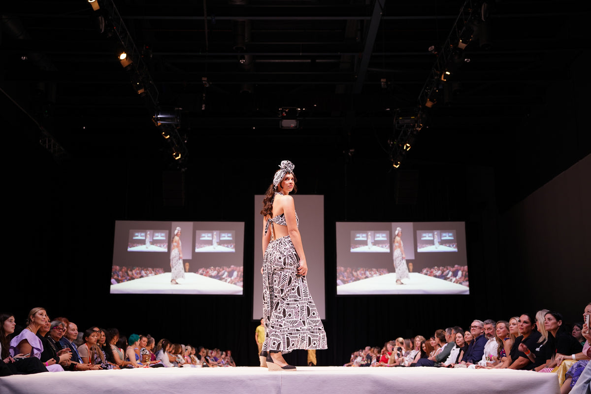 FLOW! by Tiwi Design x Ossom  Pwanga Twist Maxi Dress  in Cotton