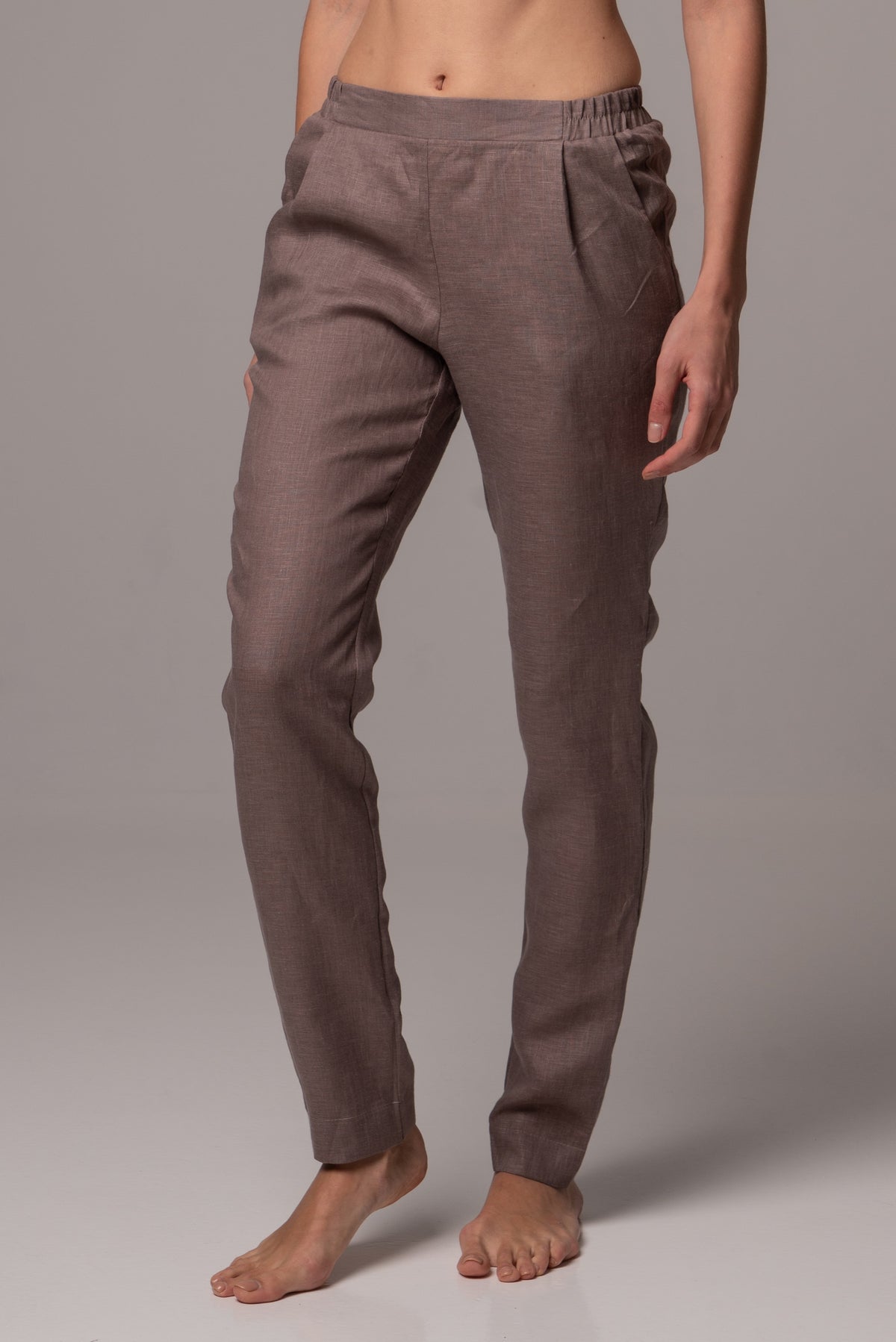 Canyon Clay Straight Leg Pants in Premium European Linen