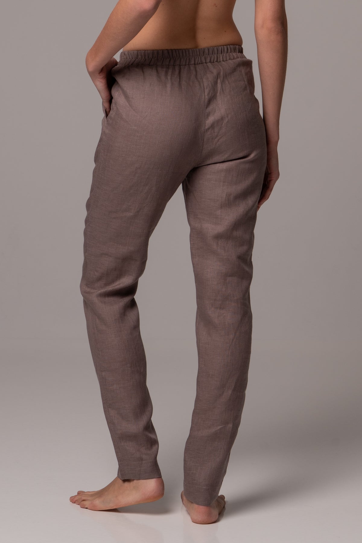 Canyon Clay Straight Leg Pants in Premium European Linen