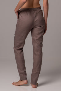 Canyon Clay Straight Leg Pants in Premium European Linen