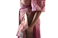 Veins Peace Wrap Dress in Cotton
