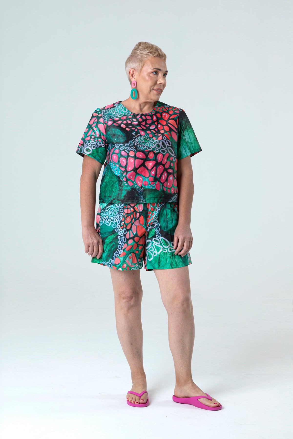 Veins Energy Box Top in Cotton