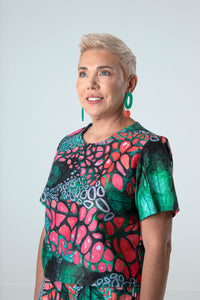 Veins Energy Box Top in Cotton