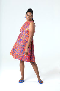Veins Secret Open Back Dress in Cotton