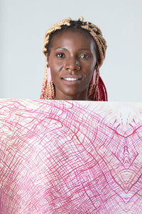 Veins Sun Scarf 90*90cm in Silk