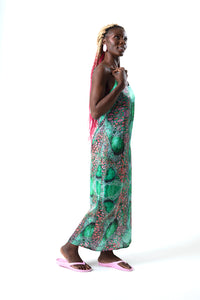 Veins Serene Slip Dress in Silk