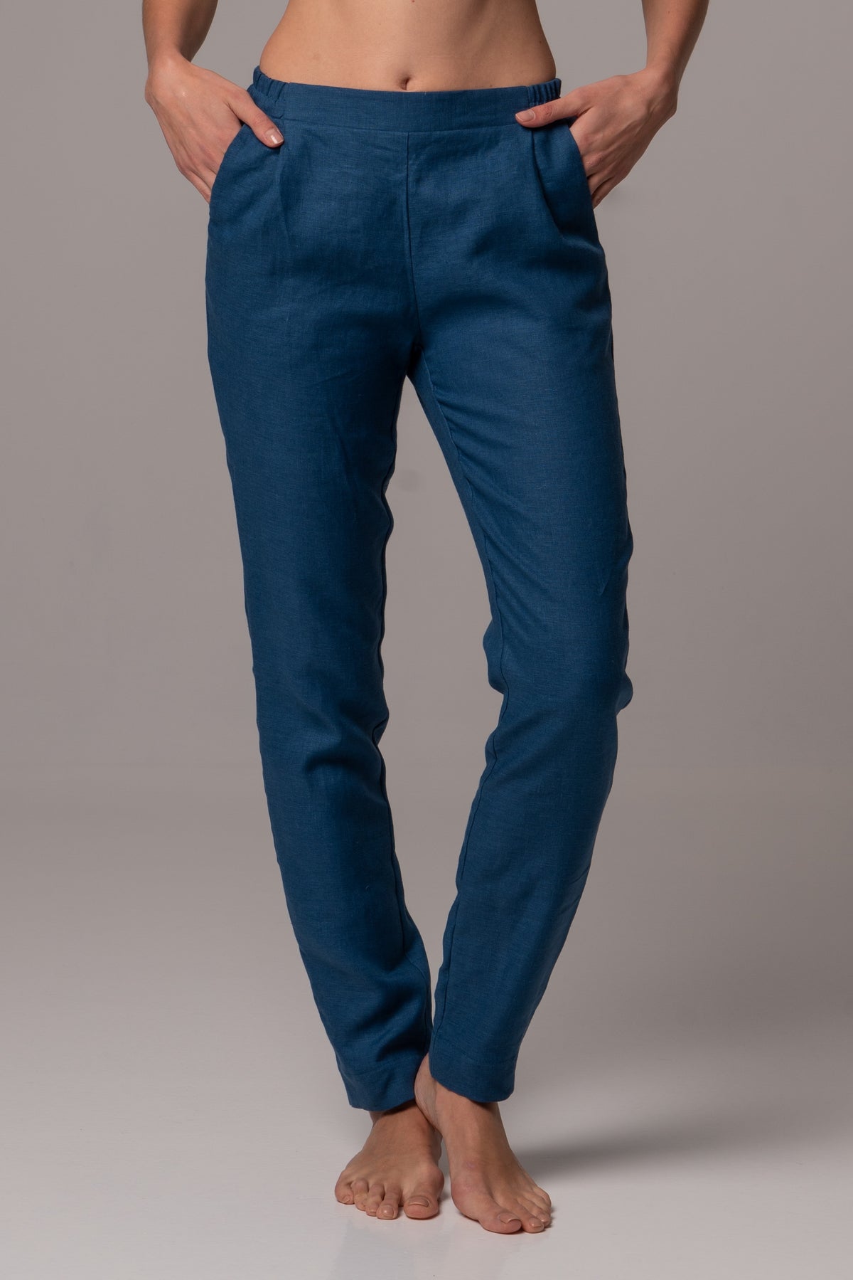 Naval Straight Leg Pants in Premium European Linen