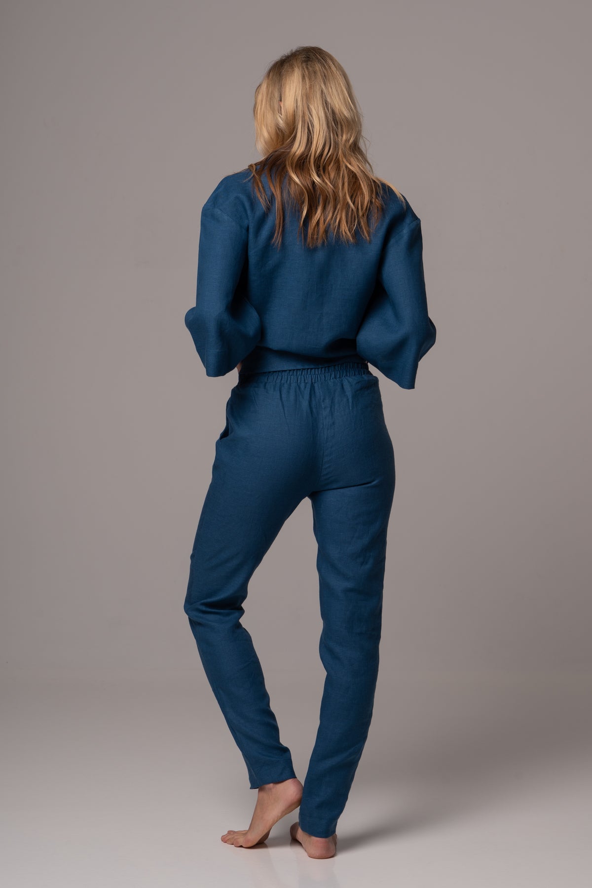 Naval Straight Leg Pants in Premium European Linen