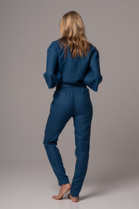 Naval Straight Leg Pants in Premium European Linen