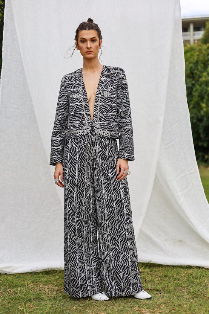 GLORY by Tiwi Design x Ossom Pandanus High Waist Tailored Pants in Lightweight Cotton