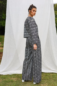 GLORY by Tiwi Design x Ossom Embellished Pandanus Jacket in Lightweight Cotton