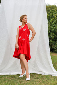 Glory by Tiwi Design x Ossom Jarrakalani (Turtle) Vi dress Dress in Linen