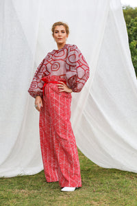 GLORY by Tiwi Design x Ossom Pandanus High Waist Wide Leg Pants in Linen