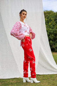 GLORY by Tiwi Design x Ossom Turtle Straight Leg Pants in Linen