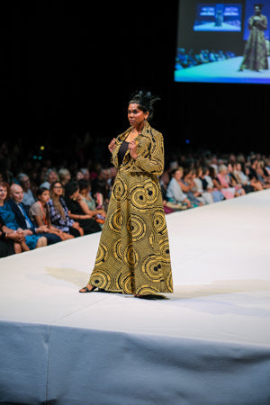 FLOW! by Tiwi Design x Ossom  Wanarringa Sun Crop Jacket in Linen