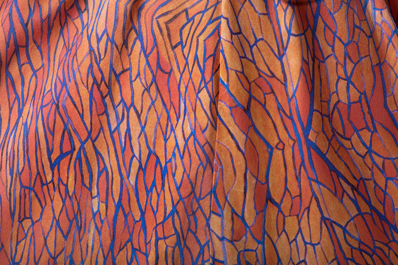 Veins Allure Skirt in Silk